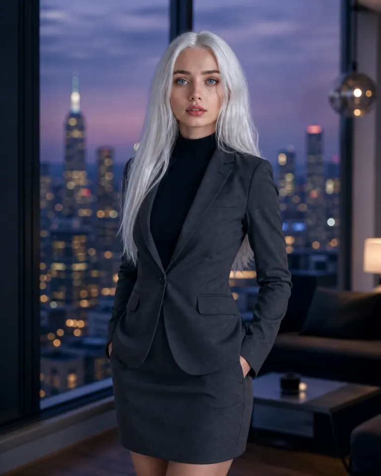 Portrait of Emma, a fictional 18+ AI porn chat character