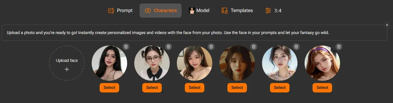PornWorks AI character creator - customize AI persona appearance